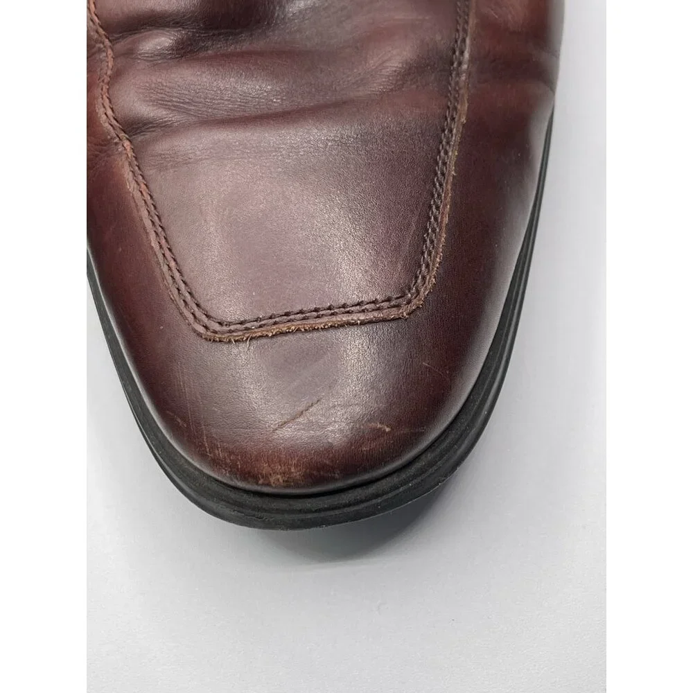 COLE HAAN Mens Casual Dress Shoes Fine Brown Leather Lace Up Oxfords Size 11 1/2